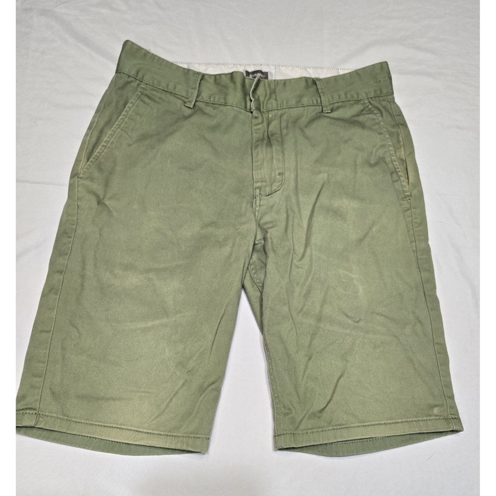 Altamont Davis Mens Faded Olive‎ Green Chino Shorts 30x10 Cotton *see Pics